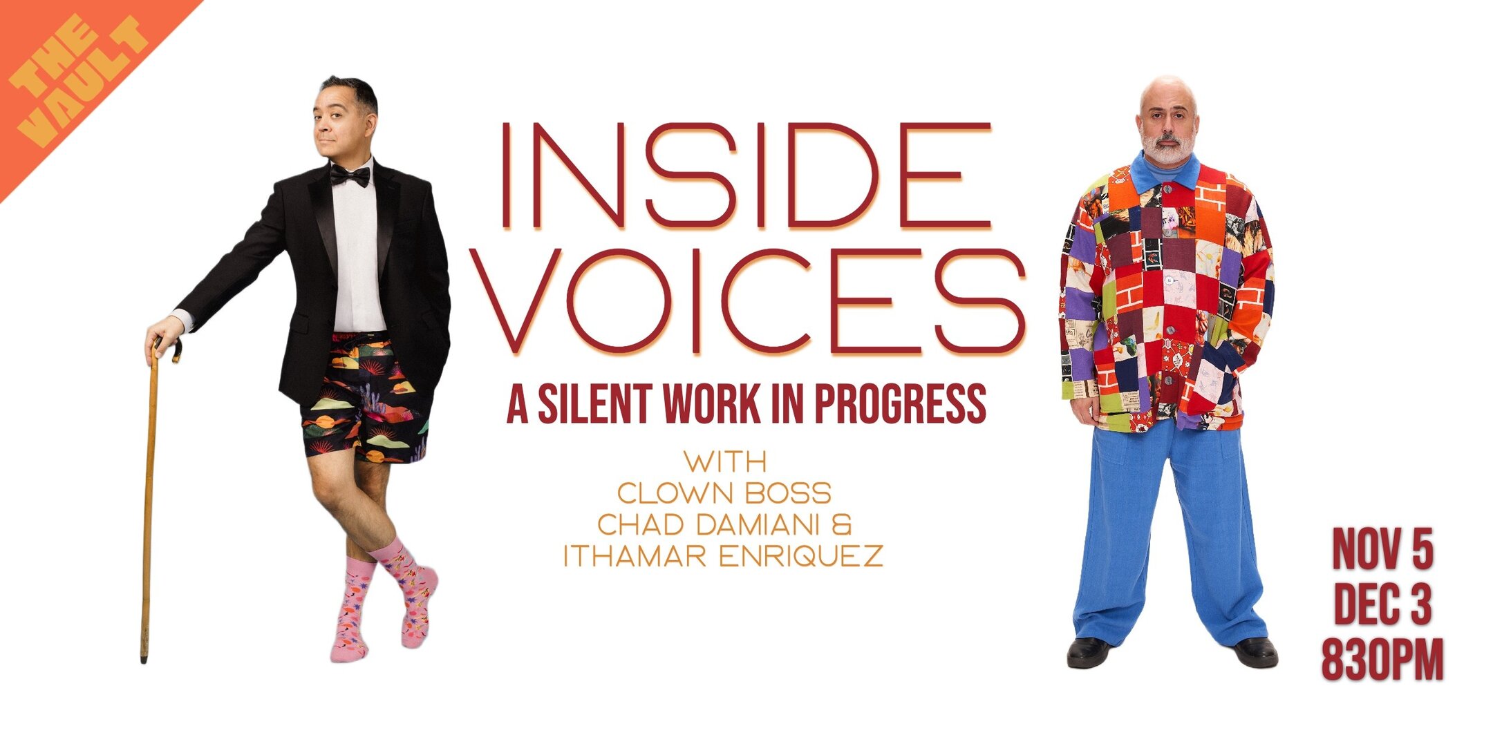 Poster for INSIDE VOICES - a Silent WIP with Chad and Ithamar