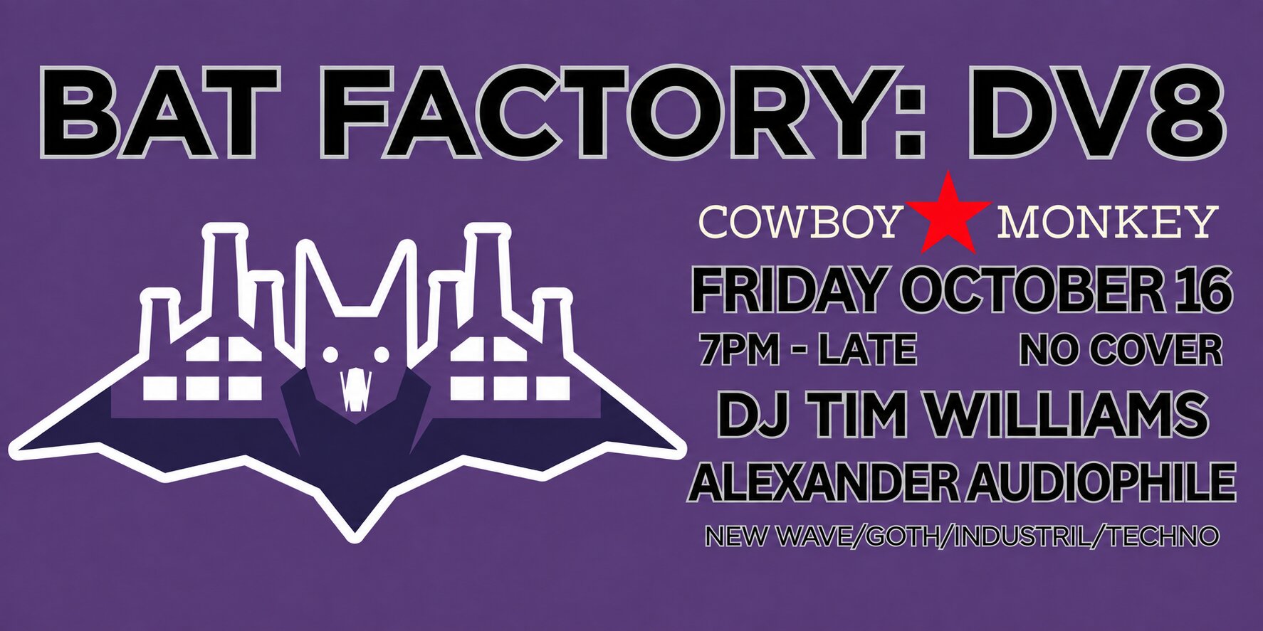 Promotional image for Bat Factory: DV8
