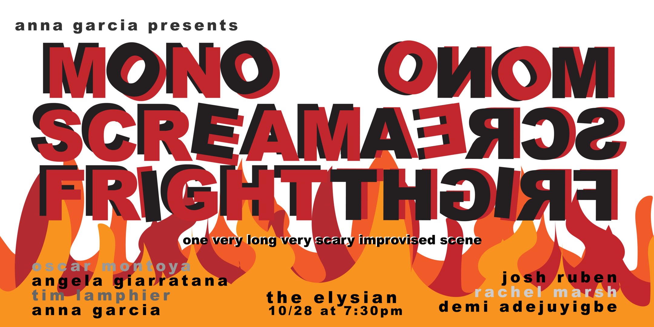 Poster for ANNA GARCIA PRESENTS: MONOSCREAM FRIGHT