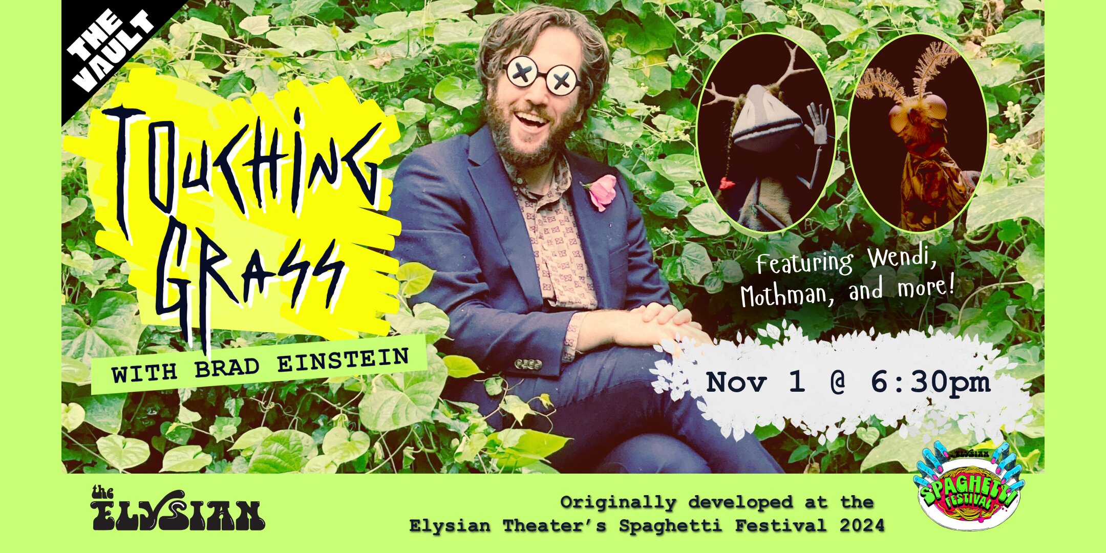 Poster for Touching Grass with Brad Einstein