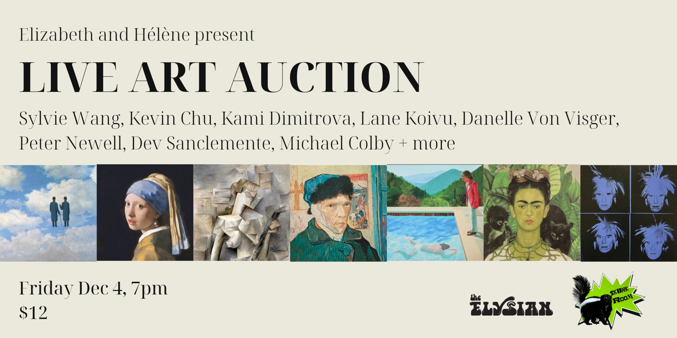 Poster for Live Art Auction 2