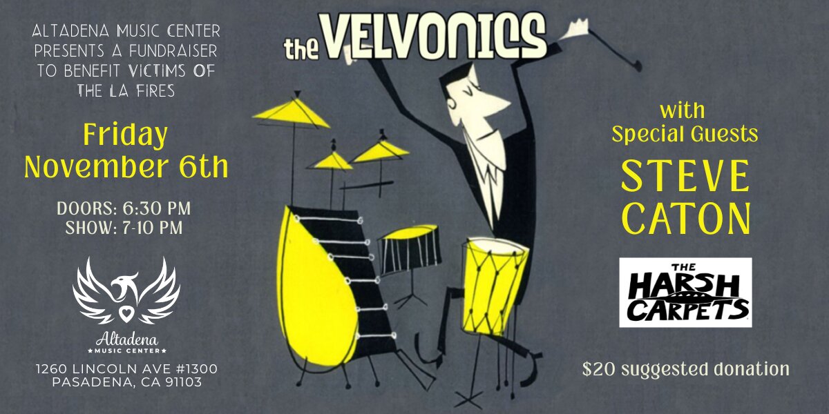 The Velvonics, Steve Caton, The Harsh Carpets