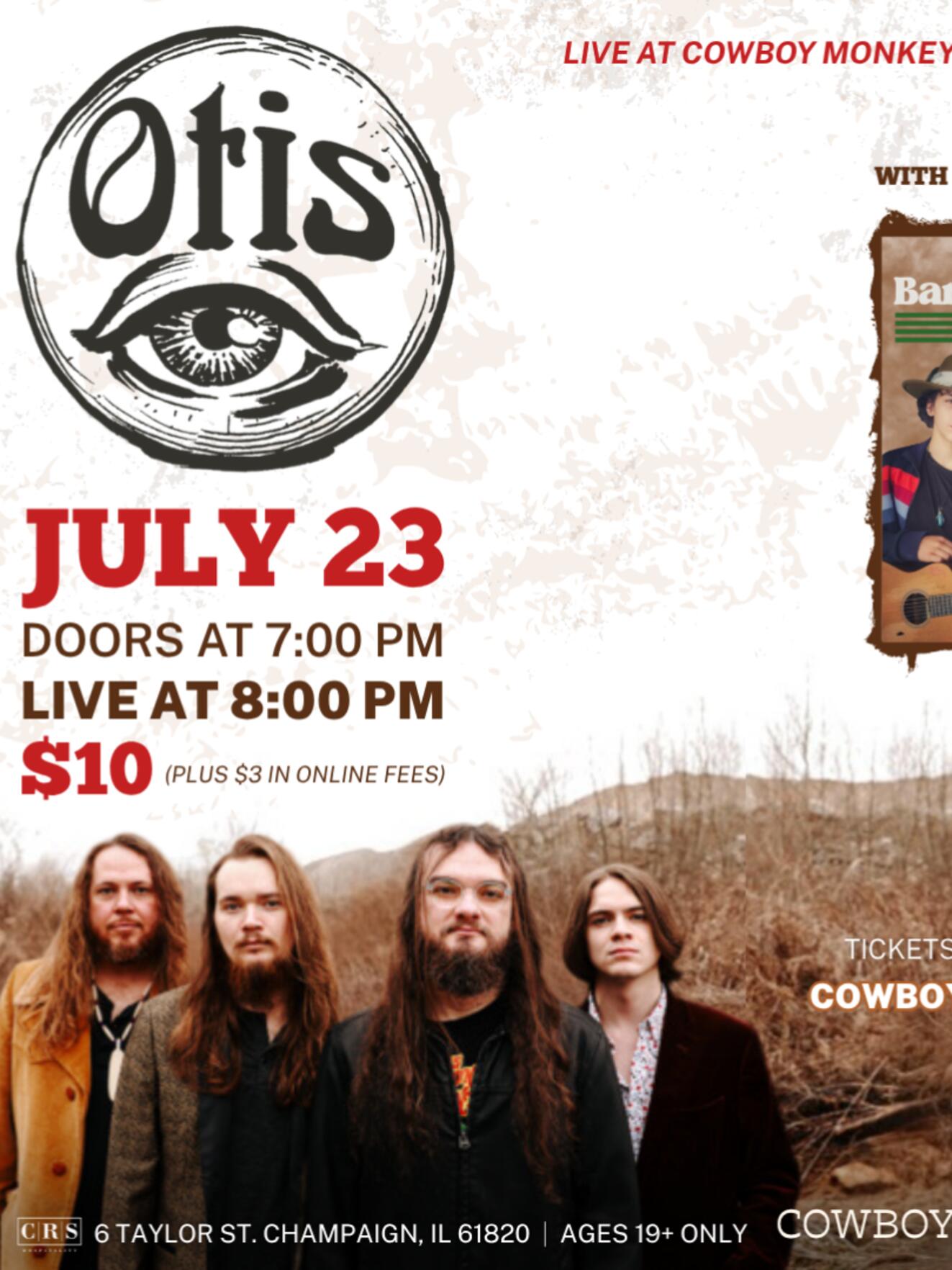 Otis & Bandana Brothers  — JULY 23, 2026