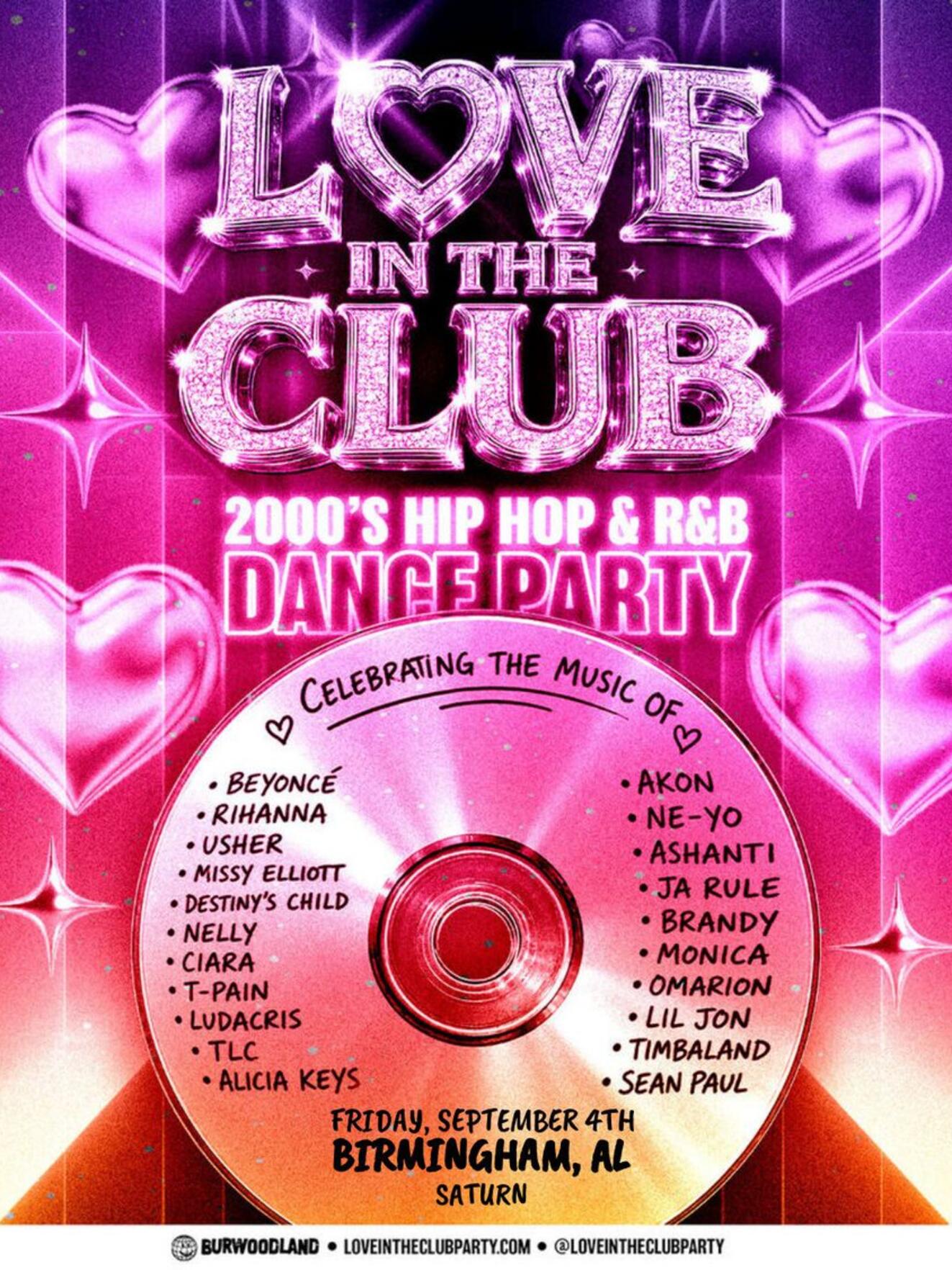 LOVE IN THE CLUB - 2000s R&B + Hip Hop Dance Party