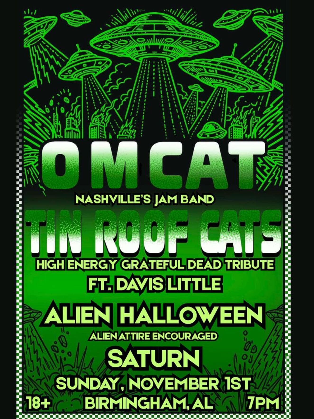 Alien Halloween feat. OmCat + Tin Roof Cats