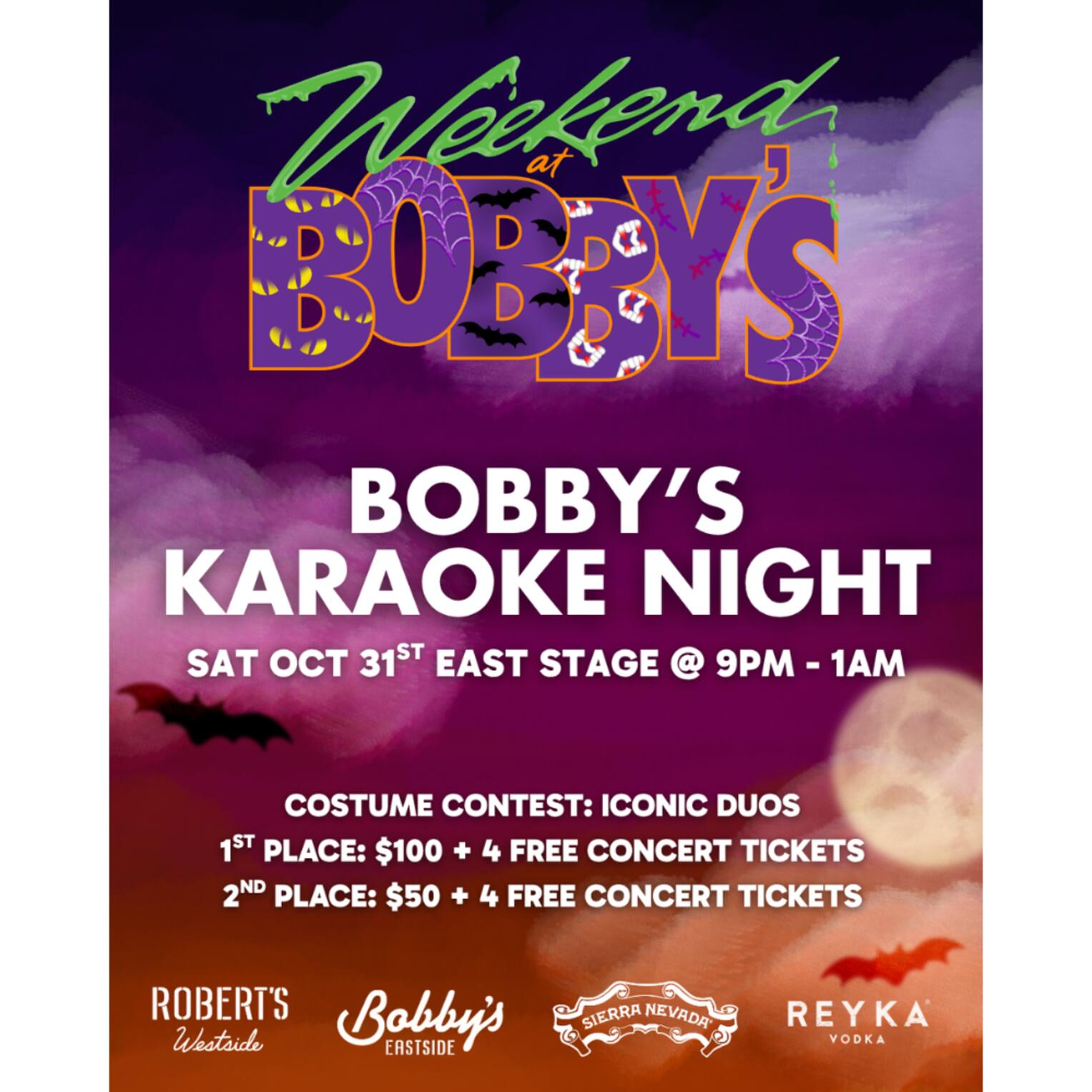 Weekend at Bobby's: Halloween Karaoke Night