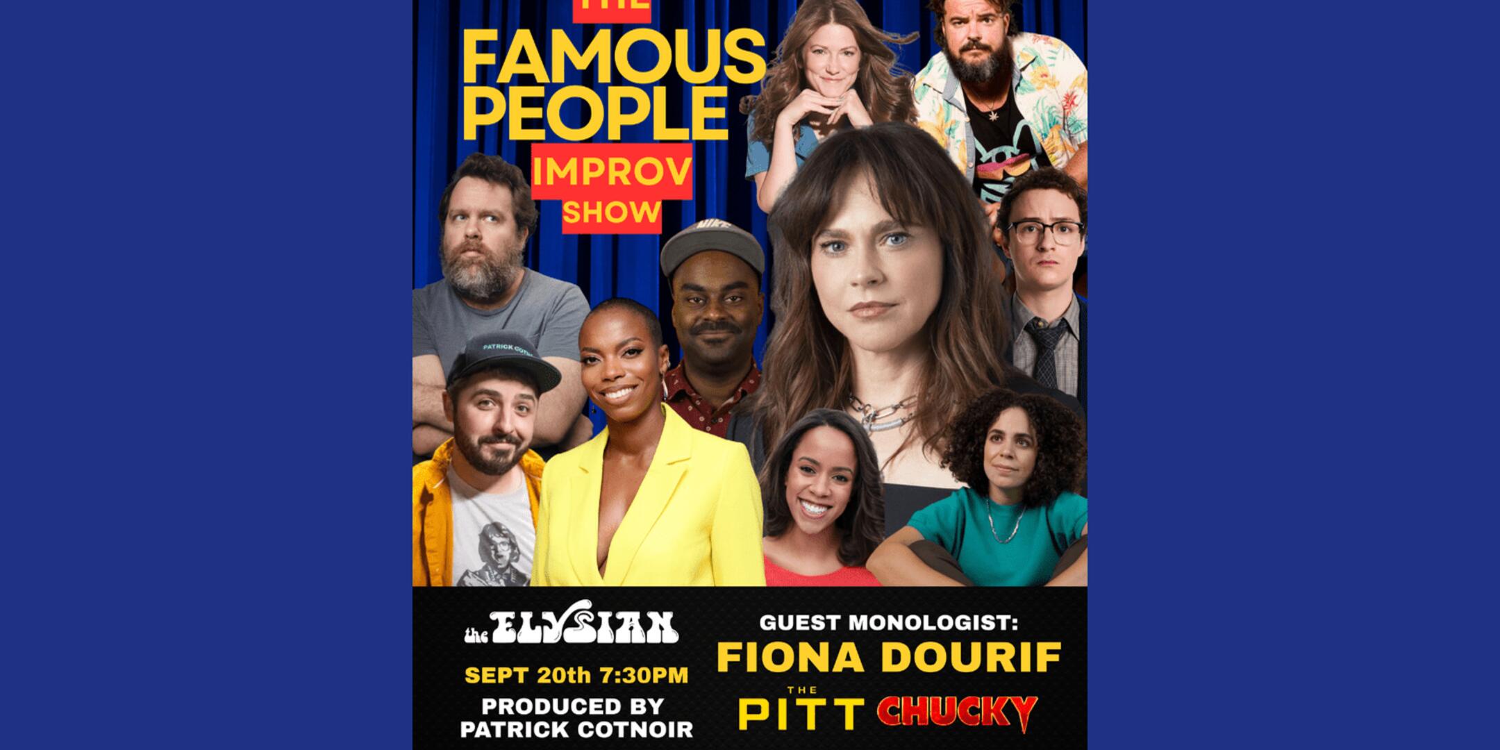 Poster for THE FAMOUS PEOPLE IMPROV SHOW *LIVESTREAM*