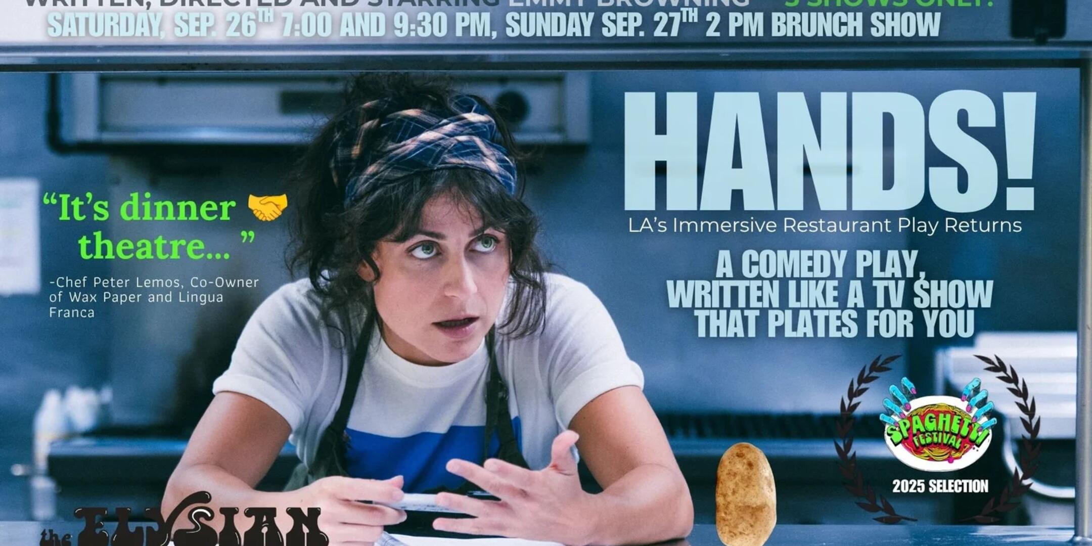 Poster for HANDS! LA's Restaurant Play *LIVESTREAM*