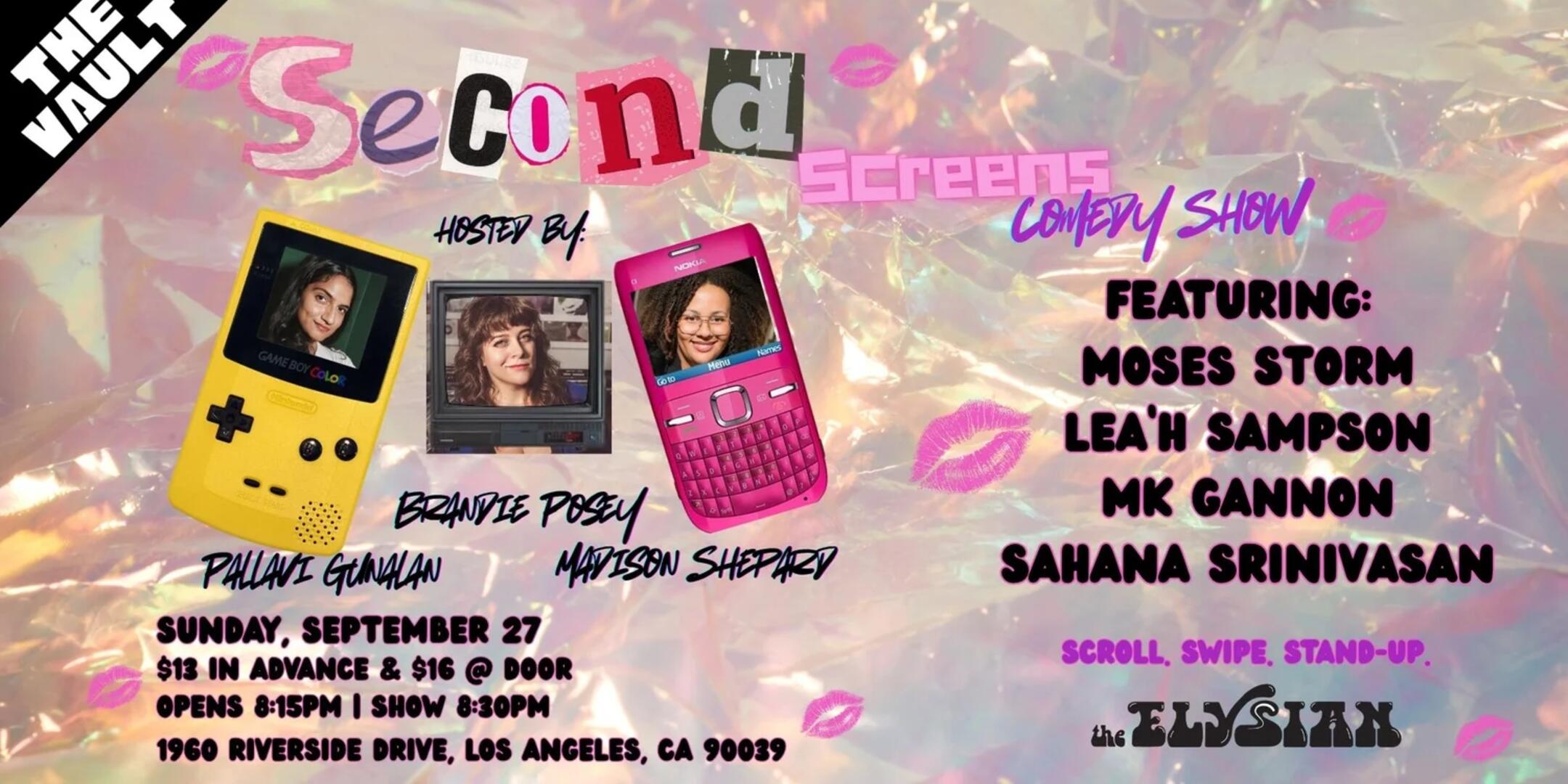 Poster for Second Screens Comedy