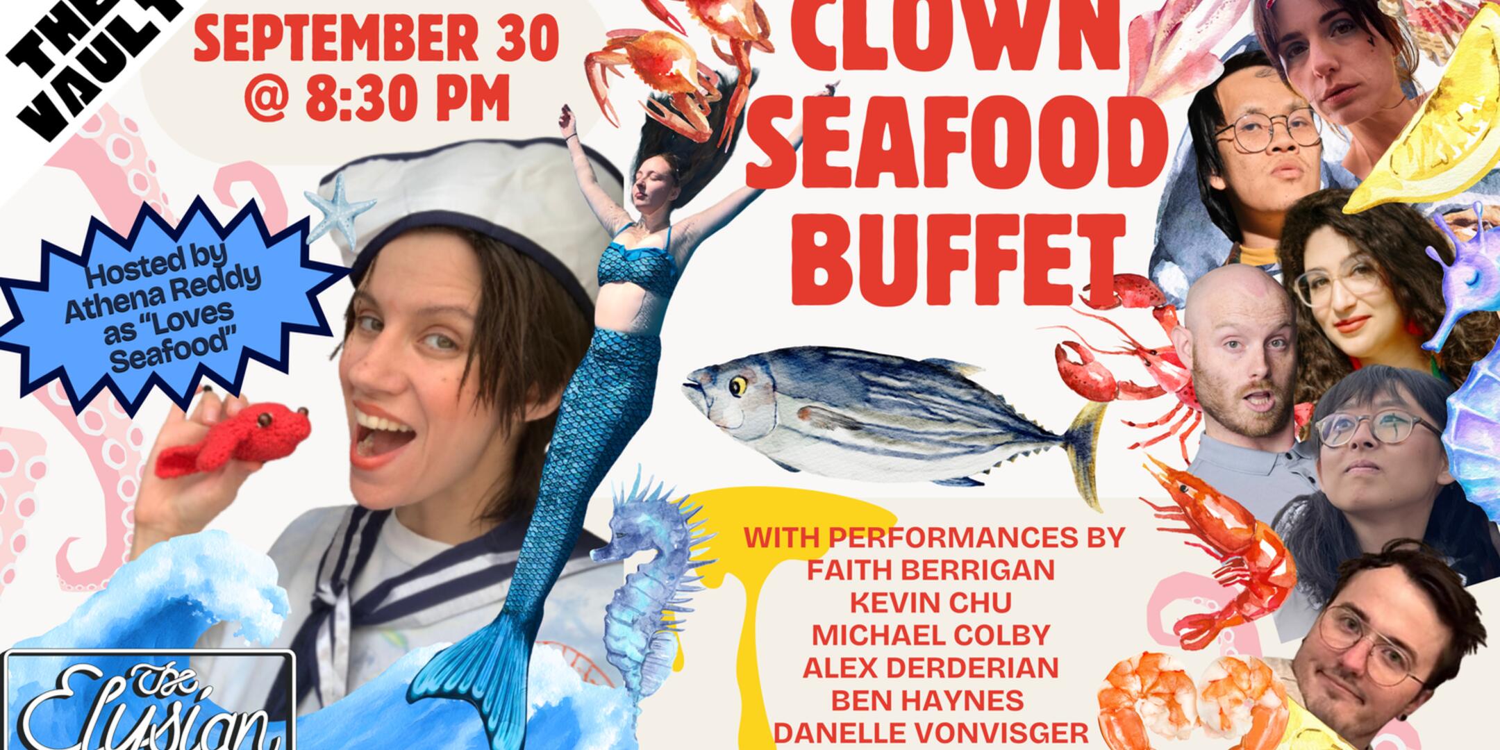Poster for Clown Seafood Buffet!
