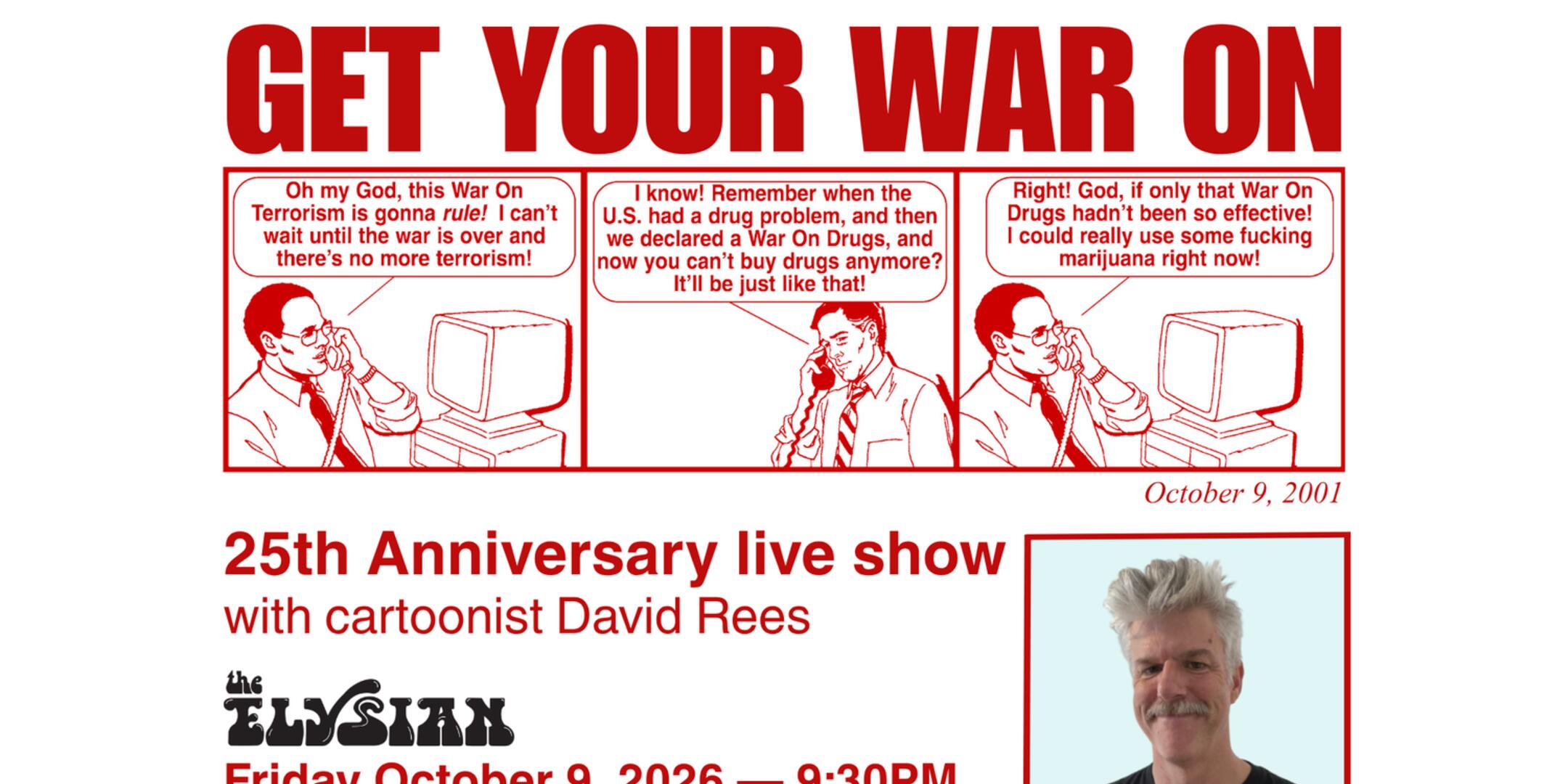 Poster for GET YOUR WAR ON 25th Anniversary *IN-PERSON*