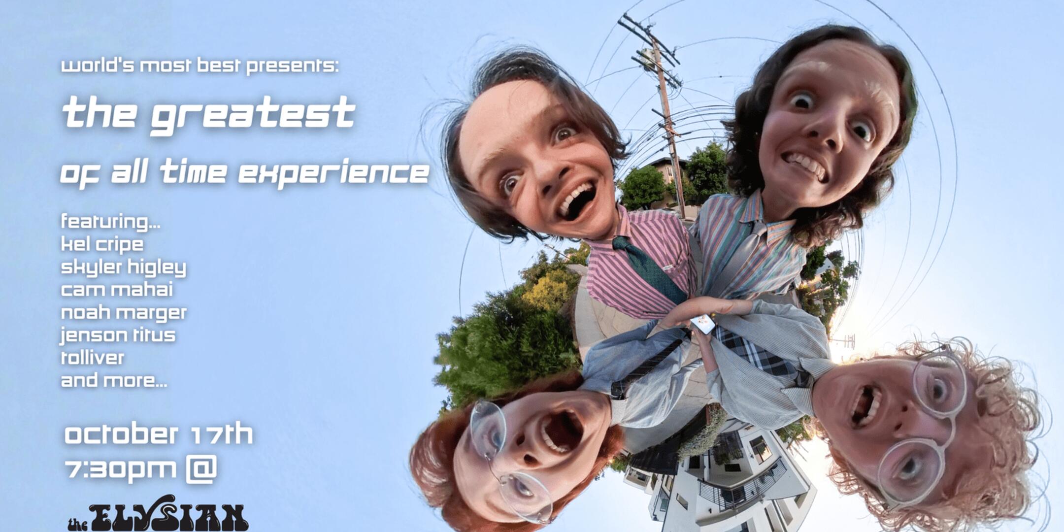 Poster for World's Most Best Presents: The Greatest of All Time Experience