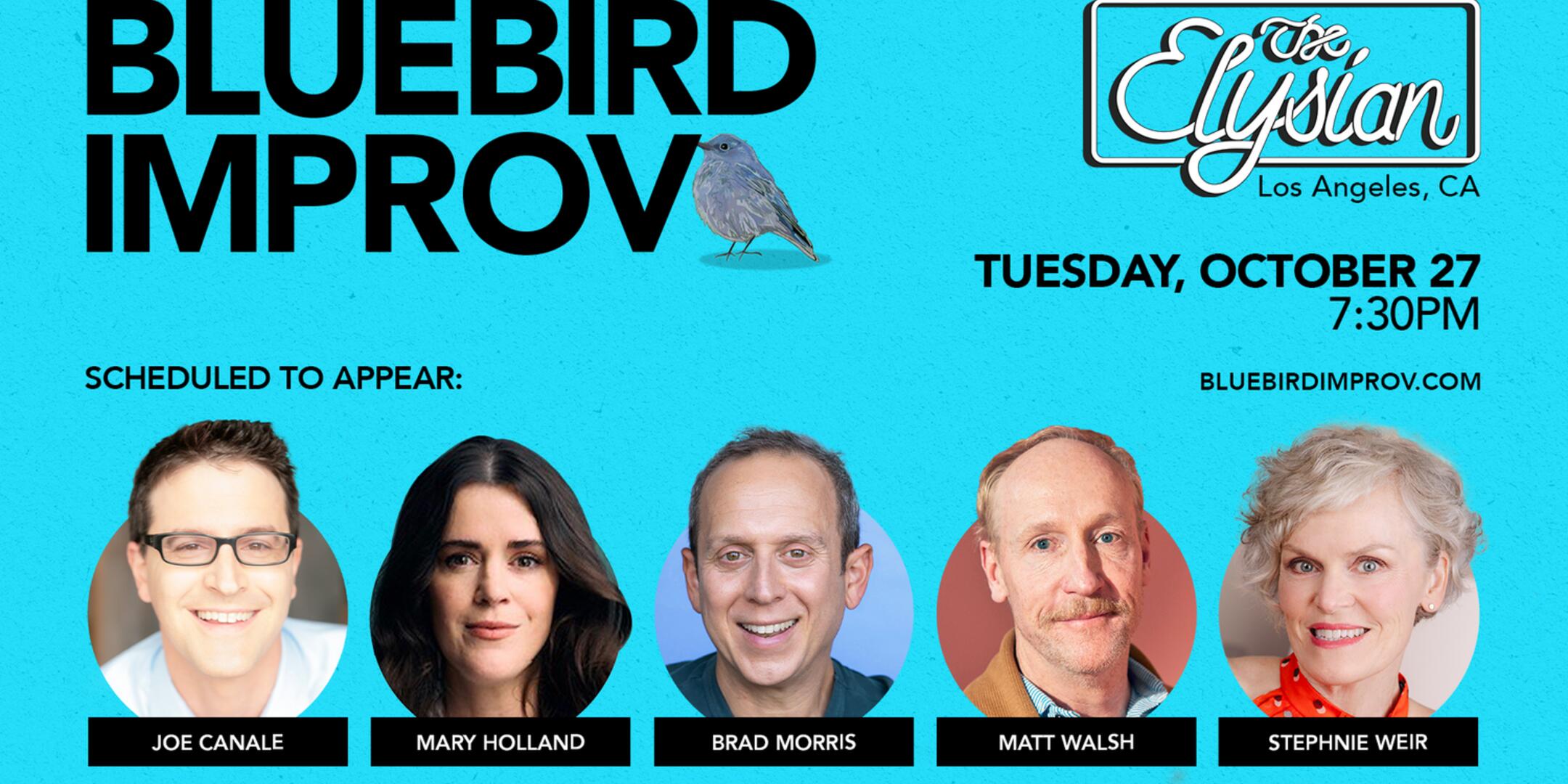 Poster for Bluebird Improv