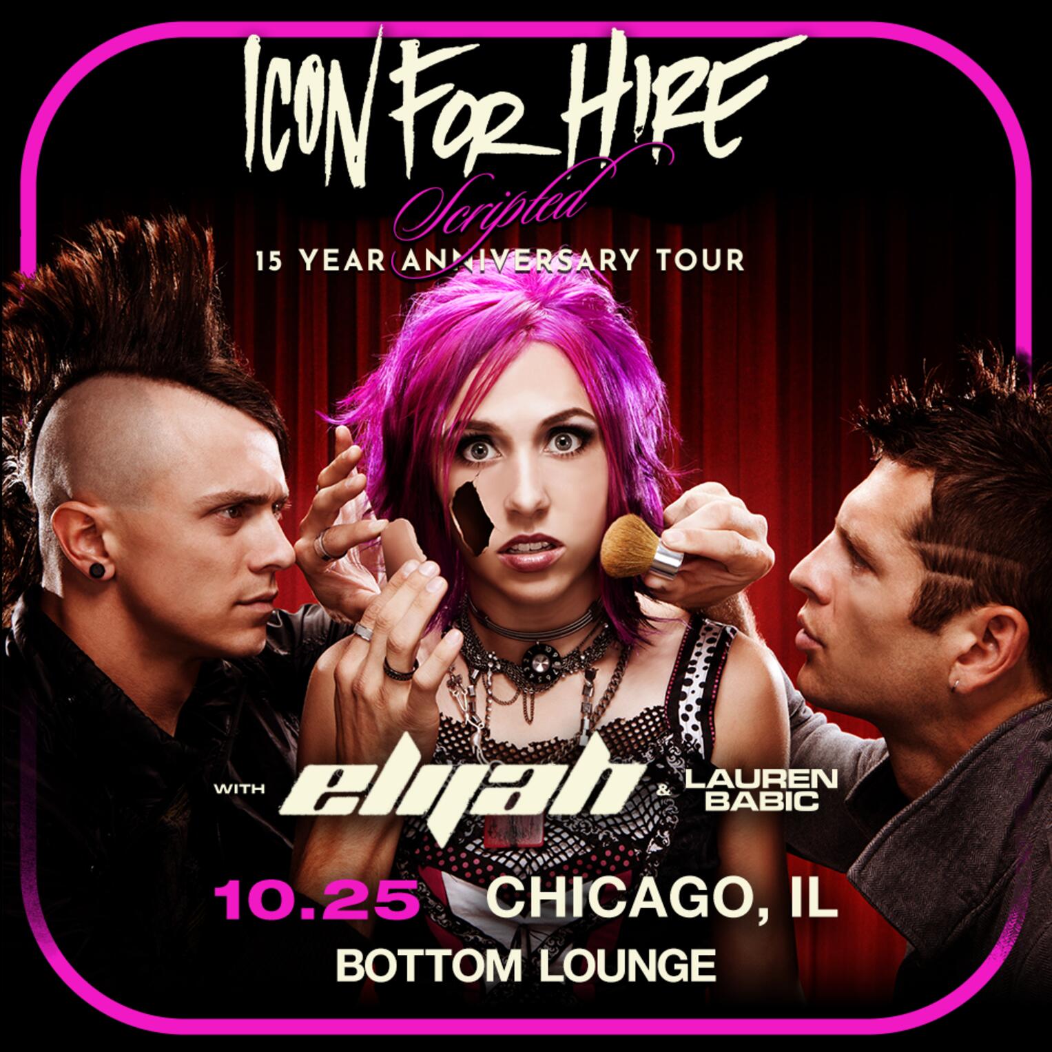 Icon For Hire: Scripted 15 Year Anniversary Tour
