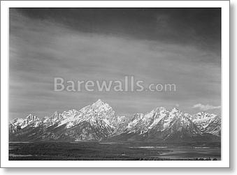 Tetons from Signal Mountain, View of valley and...