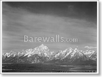 Tetons from Signal Mountain, View of valley and...