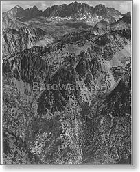 North Palisades from Windy Point, Kings River...