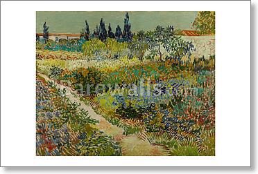 Garden at Arles / Flowering Garden with Path