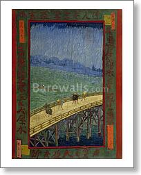 Bridge in the rain (after Hiroshige)