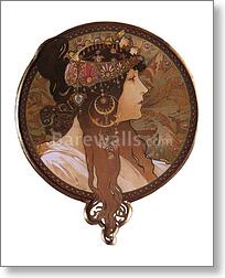Byzantine Head-Brunette