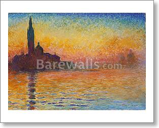 San Giorgio Maggiore at Dusk - Sunset in Venice