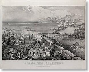 Across the continent, "Westward the course of...