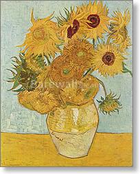 Vase with 12 sunflowers