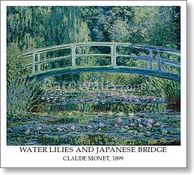 Water Lilies and Japanese Bridge