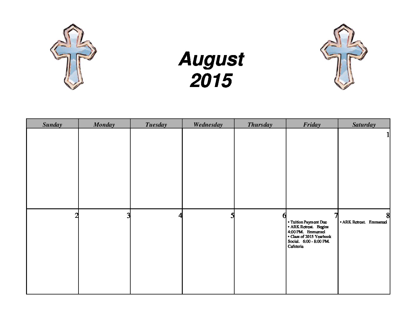 Kellenberg Memorial High School 20152016 Parent Student Calendar Kellenberg Calendar 2025