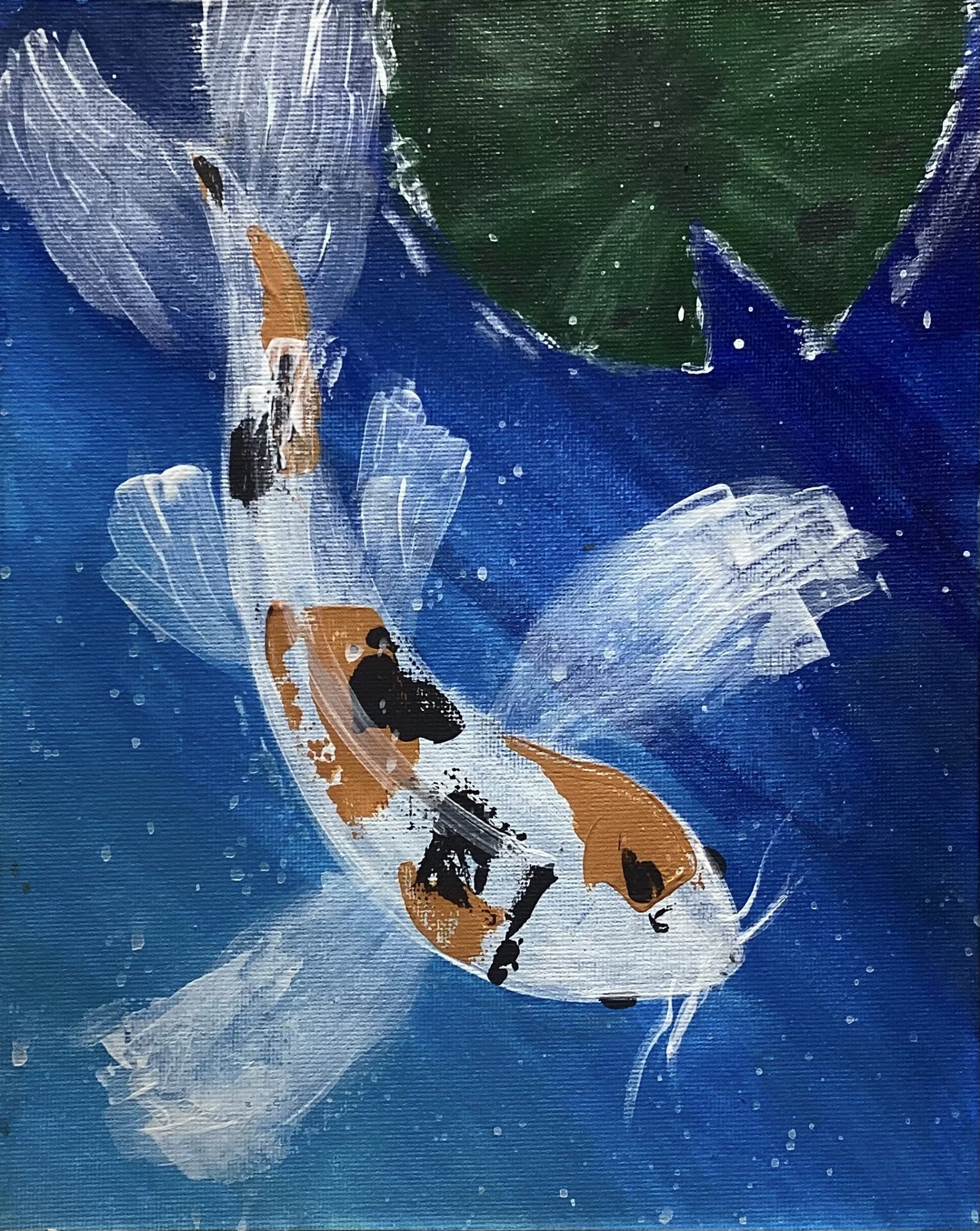 Koi in a Pond by Ashely Lemus, '26