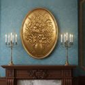 Rococo Floral Wall Plaque