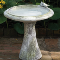 Sleek Birdbath w/Birds