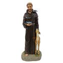 St. Francis petting Deer
