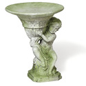 French Cherub Birdbath