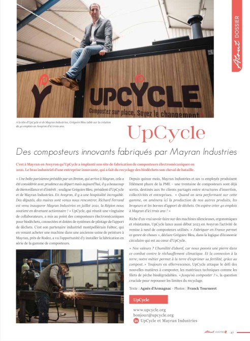 Atout Aveyron - Article Mayran Industries Upcycle
