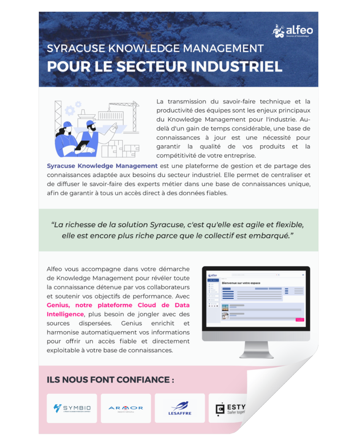 Brochure Syracuse Knowledge Management pour l'industrie