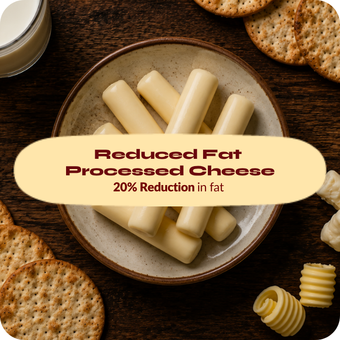 Processed cheese formulated with a 20% reduction in fat by Biospringer