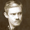 John Watson as a Victorian gentleman, possessed of unexpectedly fine cheekbones.