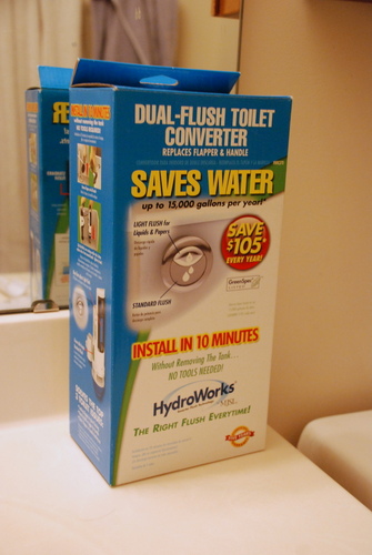 hydroworks dual flush