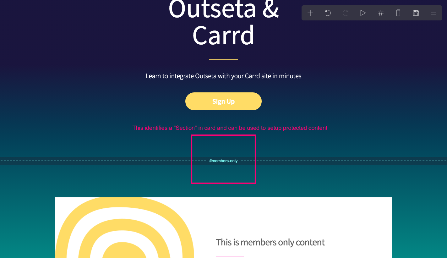 Integrate Outseta with Carrd | Outseta Knowledge Base