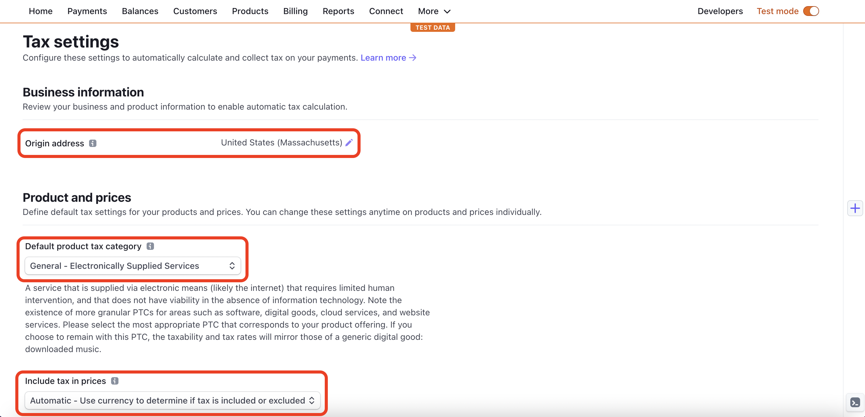 Enable Stripe Tax | Outseta Knowledge Base