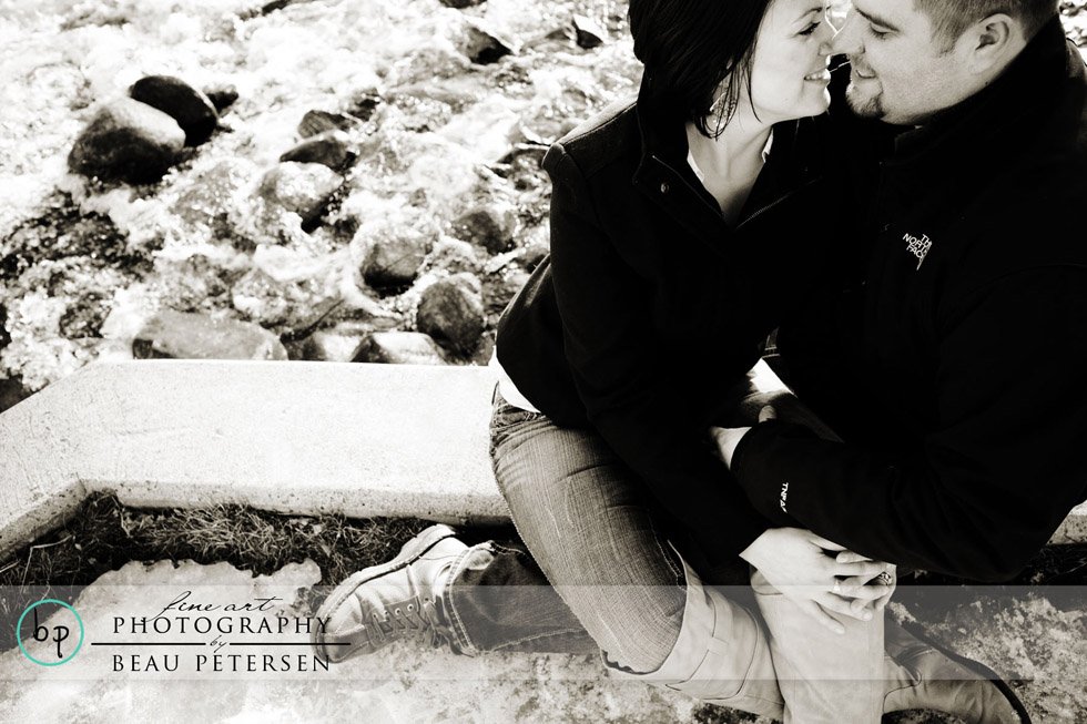 Last Snow Engagement Session