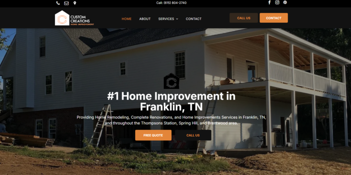 Custom Creations Home Improvement Logo