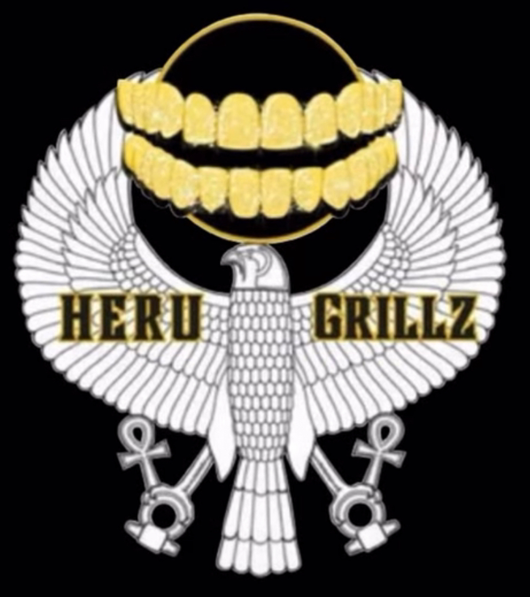 Heru grillz : Diamond gold teeth Image