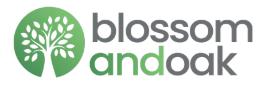 Blossom &amp; Oak Landscaping Logo