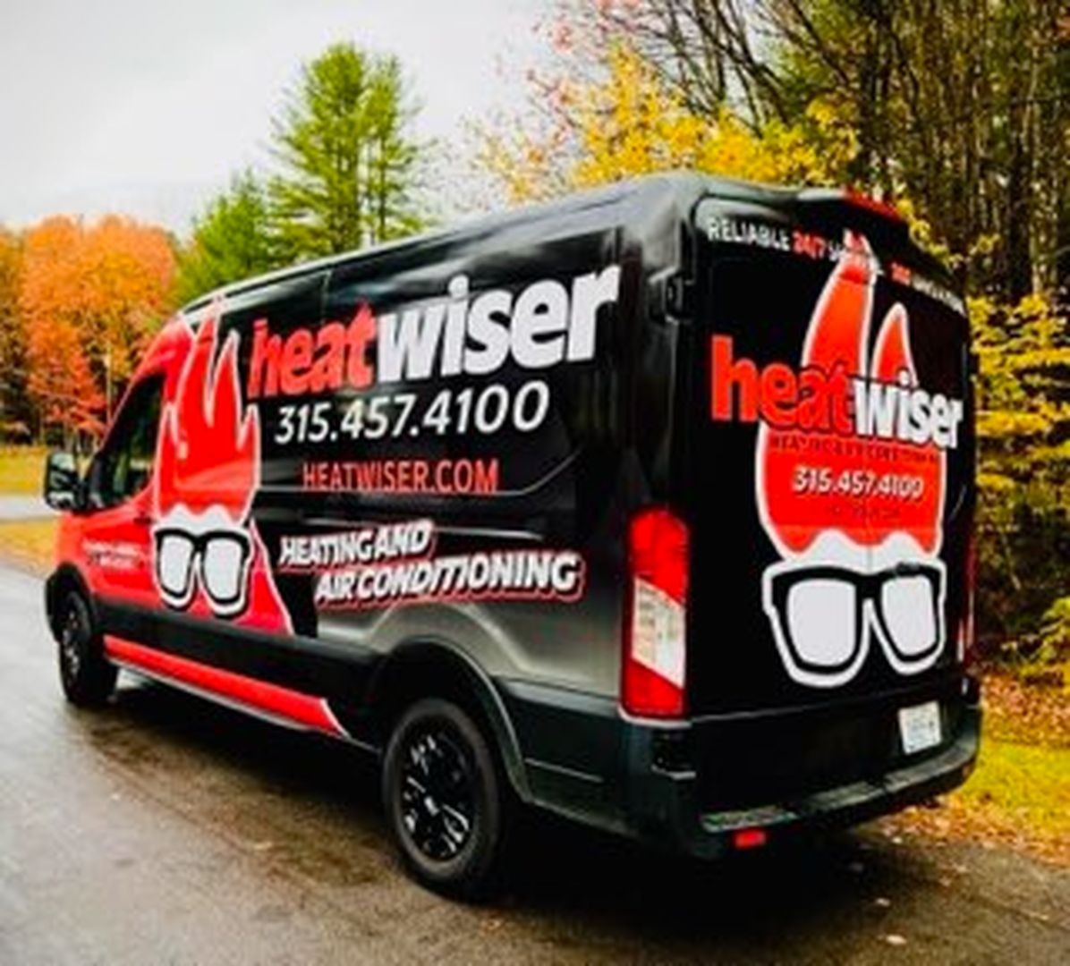 Heat Wiser - Heating &amp; Air Conditioning Logo