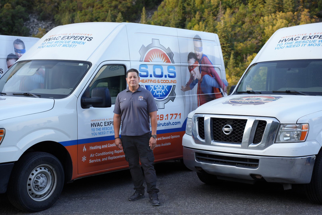 S.O.S. Heating &amp; Cooling Logo