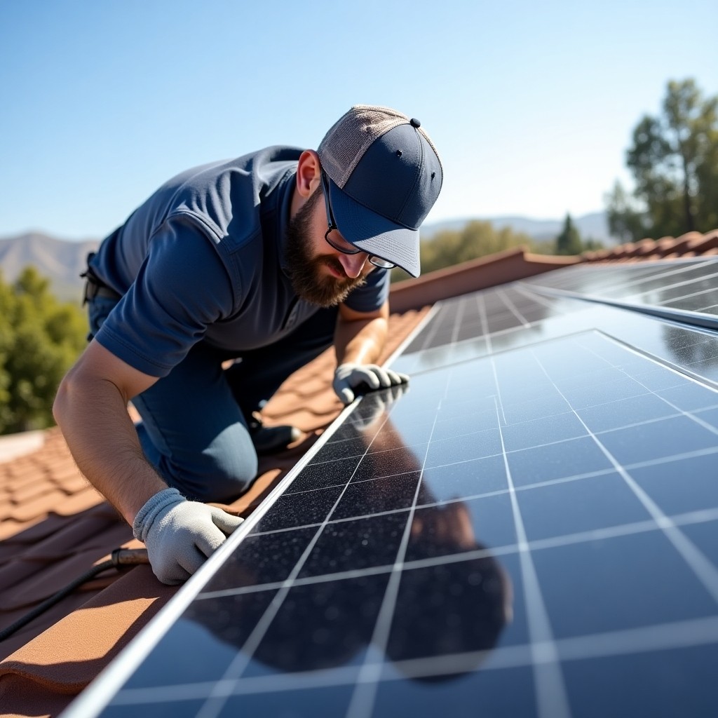 Harris Solar Panel Cleaning Image
