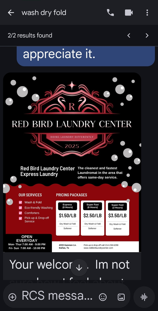 Red Bird Laundry Center Image