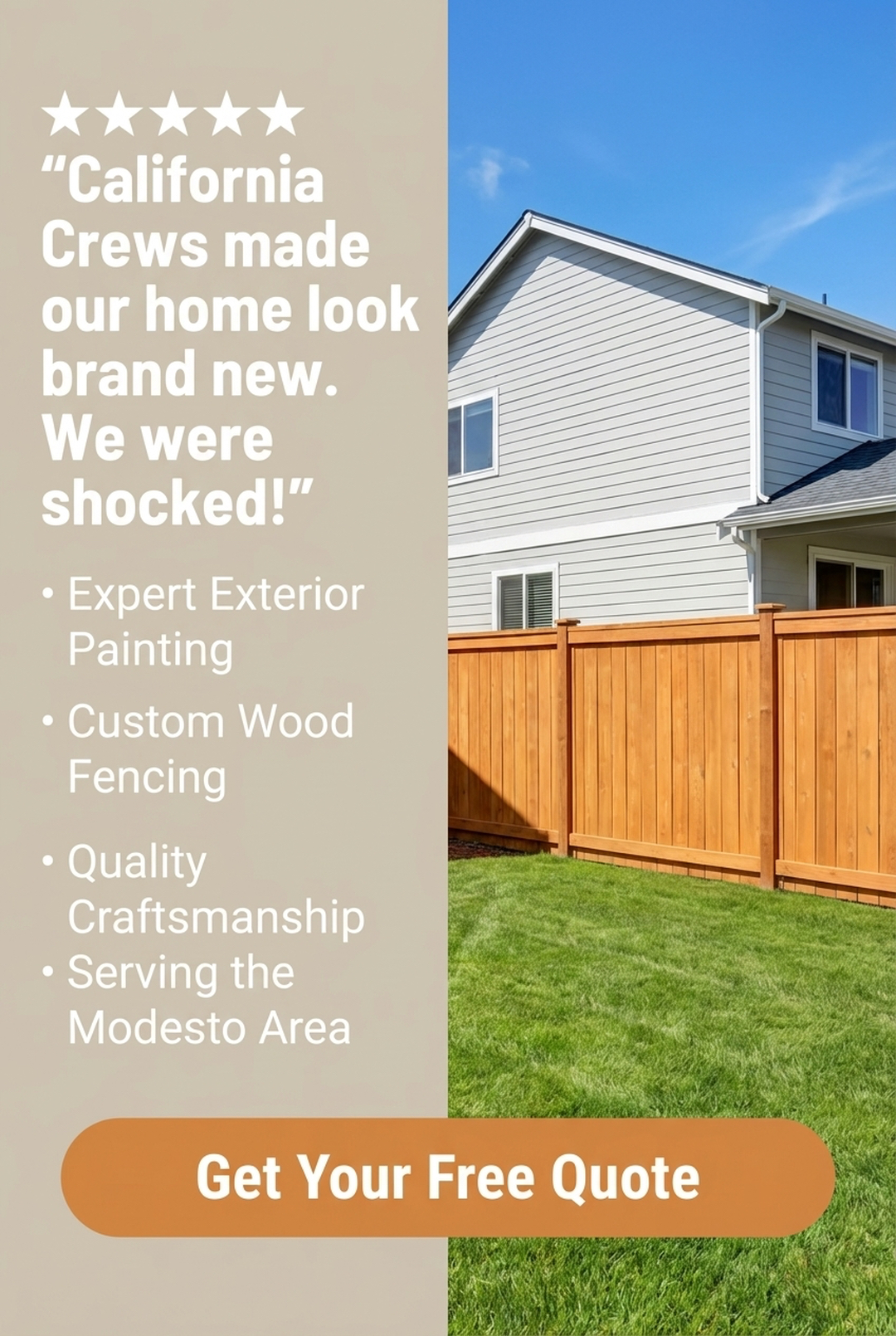 California Crews Painting & Fencing • Modesto, CA Image